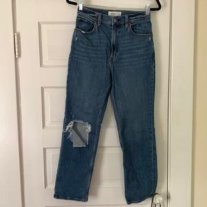 Abercrombie ultra high rise jeans - ankle straight